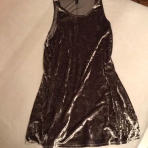 Forever 21 green velvet dress